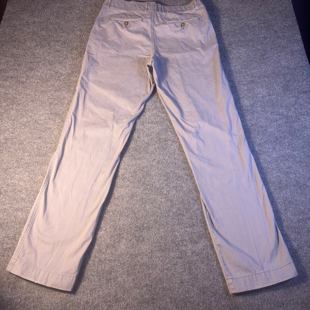 Merona Mens Gray Chino Pants 100% Cotton Straight Leg Trousers 34x34